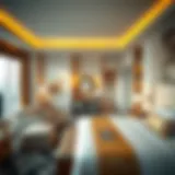 Luxurious hotel suite in Deira showcasing elegant design
