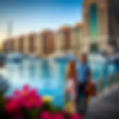 Vibrant waterfront lifestyle at Al Emad Marina.