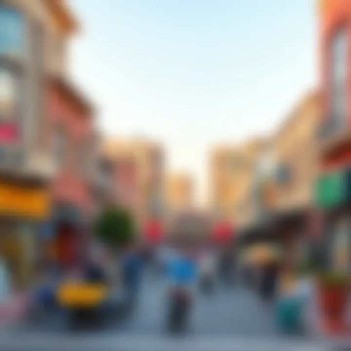 Commercial district in Al Qusais 4 bustling with activity