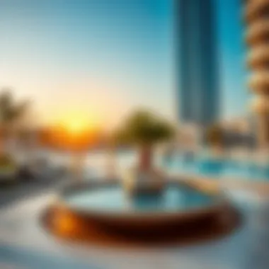 Amenities and recreational spaces available in Al Rihab Tower
