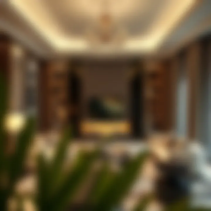Luxurious interior design of a residential unit in Al Rihab Tower