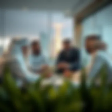 Investment Insights in Alwarsan Real estate professionals discussing investment opportunities in Alwarsan