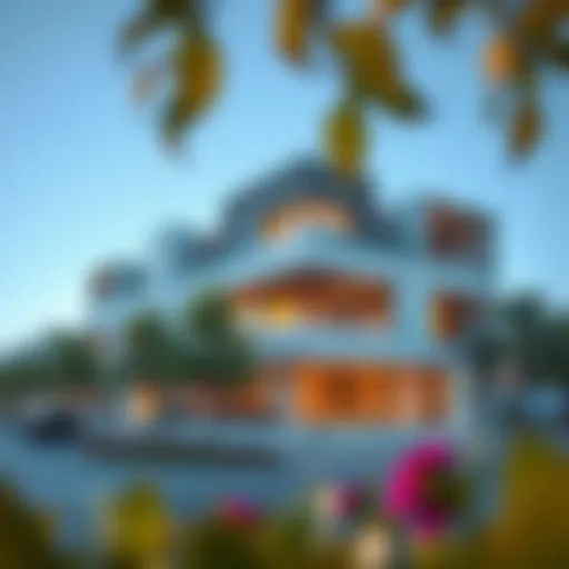 Exterior view of فندق هاربور ماريوت دبي showcasing its modern architecture