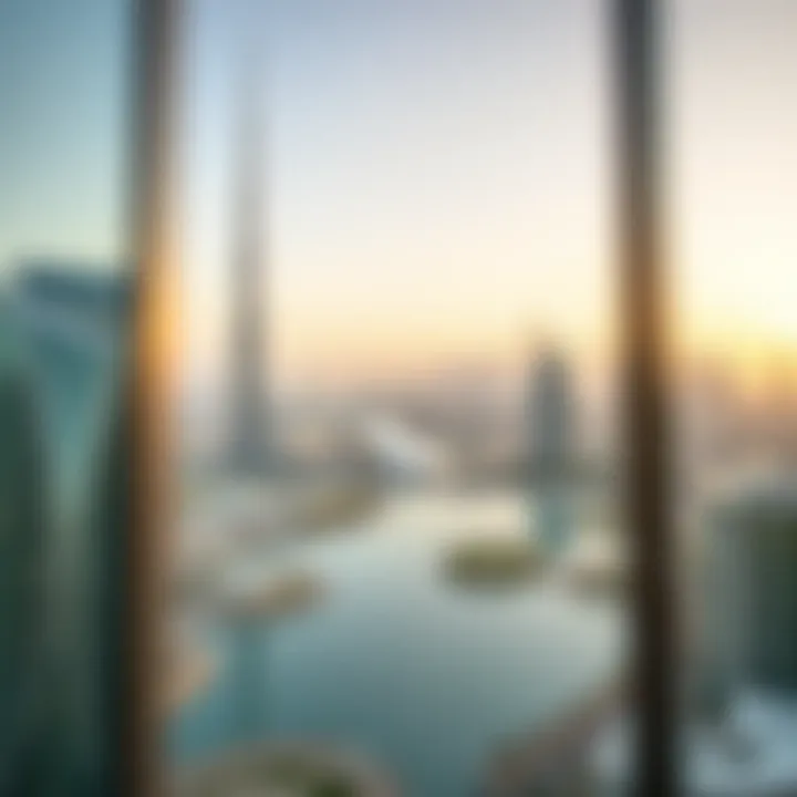Scenic views from فندق هاربور ماريوت دبي showcasing Dubai's skyline
