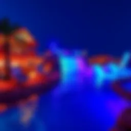 A panoramic view of Aqua Fun Dubai showcasing its vibrant water attractions.