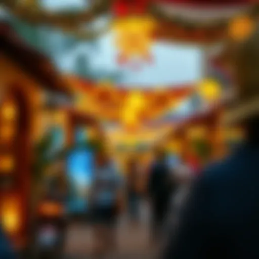 Celebration of a bank holiday in the UAE with festive decorations