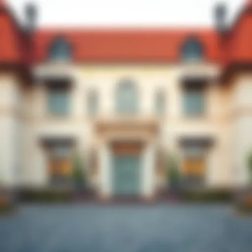 Exterior view of a prestigious British school in Dubai