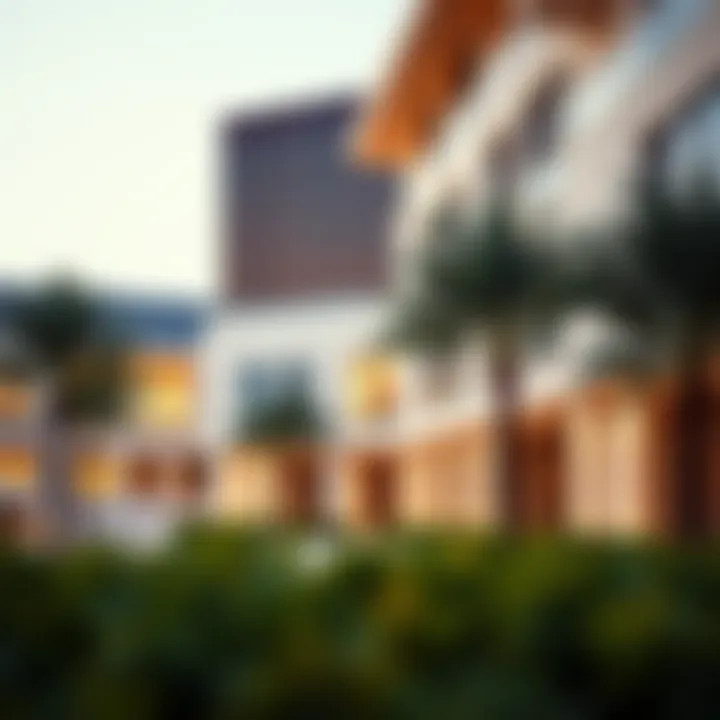 Modern Campus Architecture in UAE Universities Campus view showcasing modern architecture