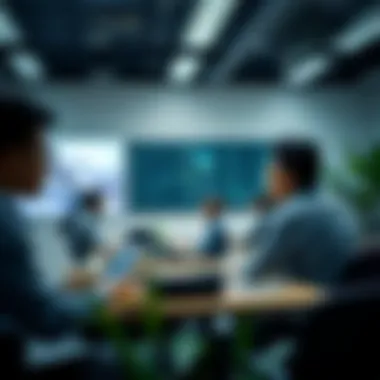 Innovative Learning Environment Students engaged in innovative classroom setting