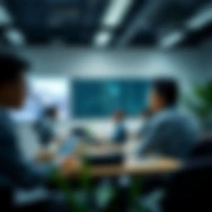 Innovative Learning Environment Students engaged in innovative classroom setting