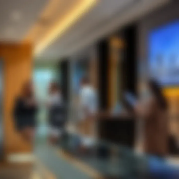 Prospective buyers exploring Emaar offerings