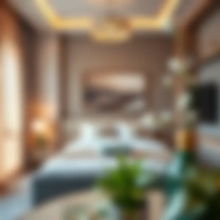 Modern studio room interior showcasing elegance and style