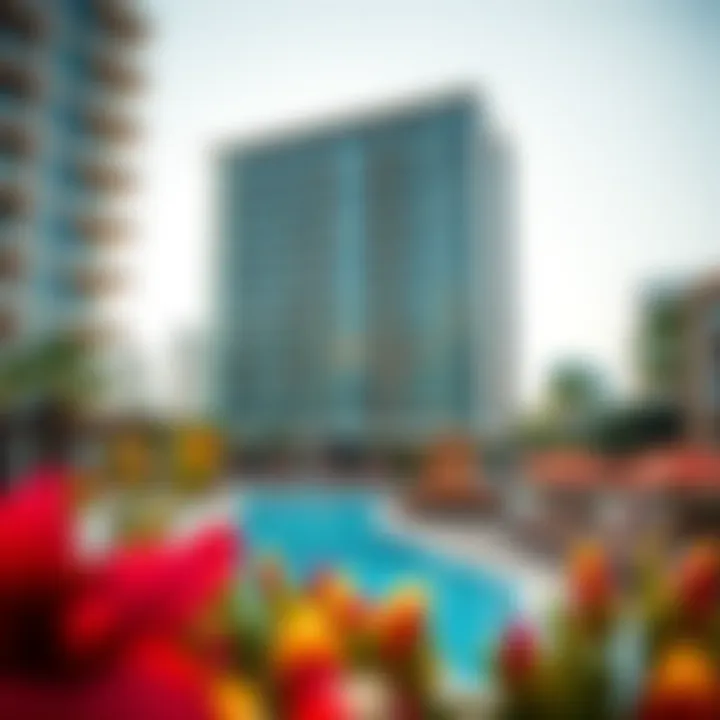 Vibrant community amenities surrounding Reef Tower in JLT