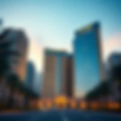 Stunning exterior view of Reef Tower showcasing its architectural design
