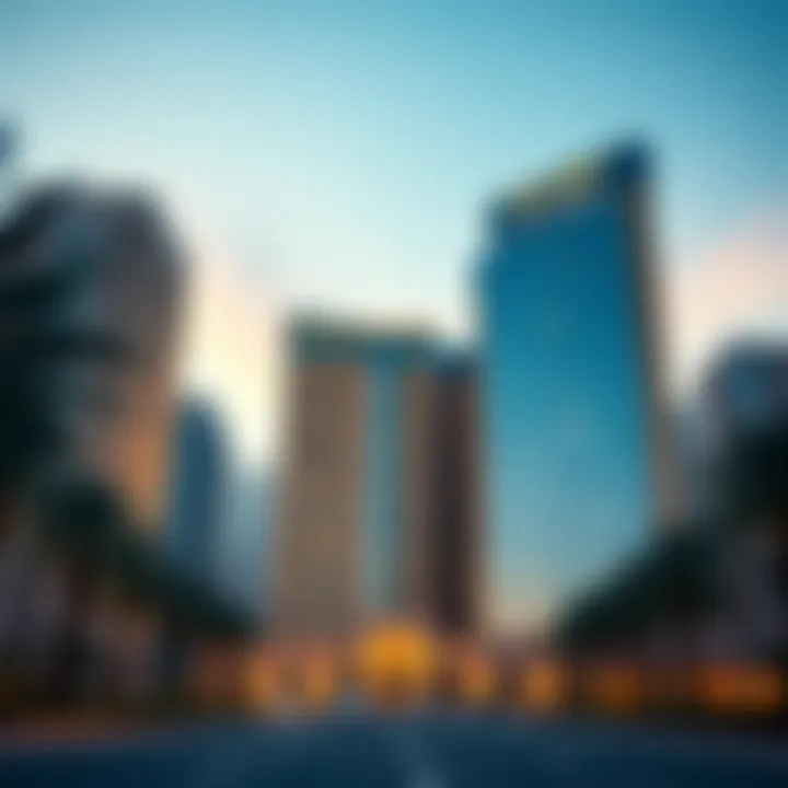 Stunning exterior view of Reef Tower showcasing its architectural design