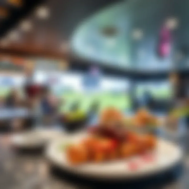 Culinary offerings from Topgolf Dubai, featuring gourmet dining options