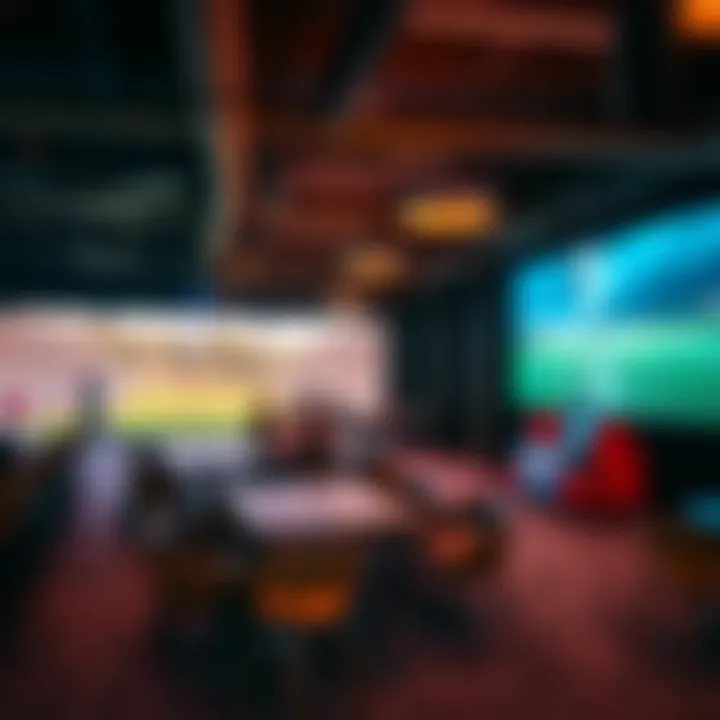 Event setup at Topgolf Dubai, emphasizing its versatility for gatherings