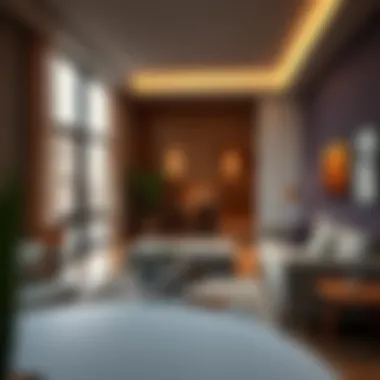 Cozy living space in an affordable hotel apartment