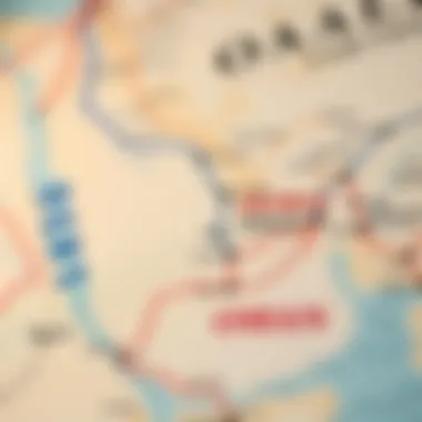 Detailed map illustrating the Dubai to Oman bus route Map showcasing Dubai and Oman connection