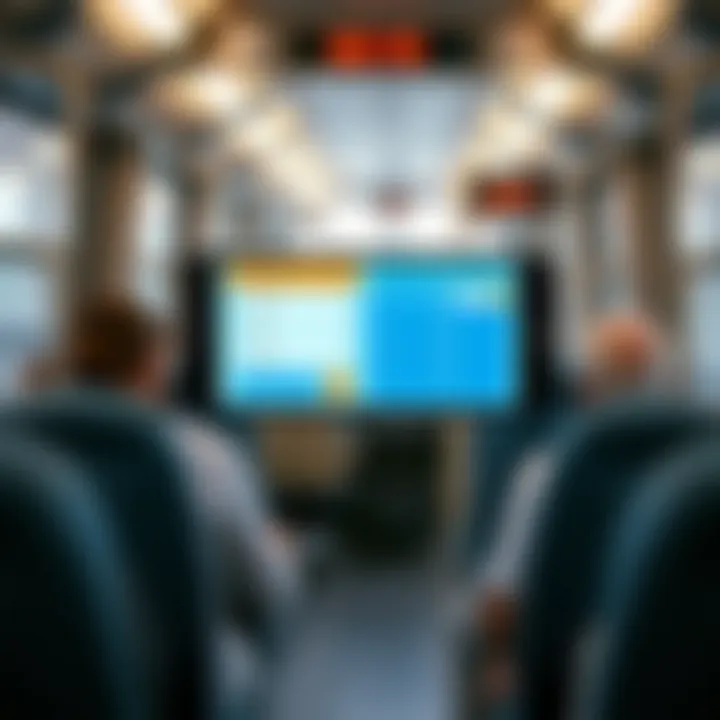 User-friendly online booking interface for bus tickets Illustration of online bus ticket booking interface