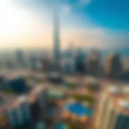 Dubai skyline showcasing rise properties