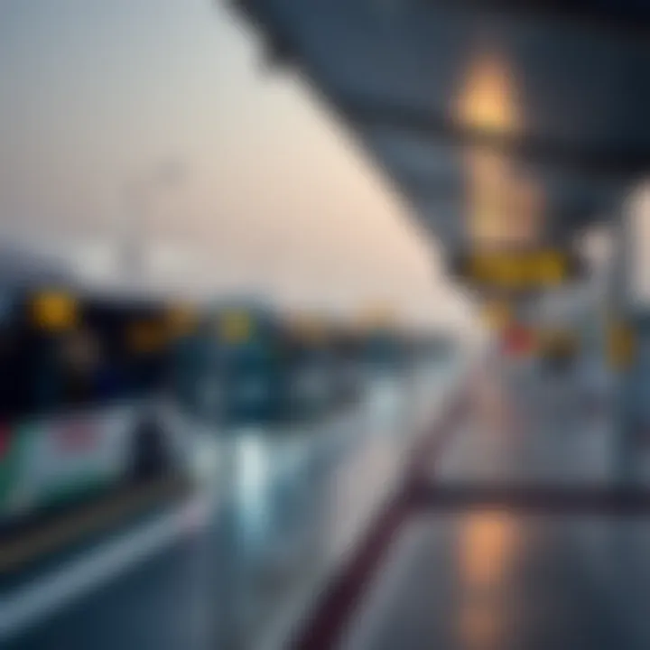 Modern bus station facilities along the E101 route