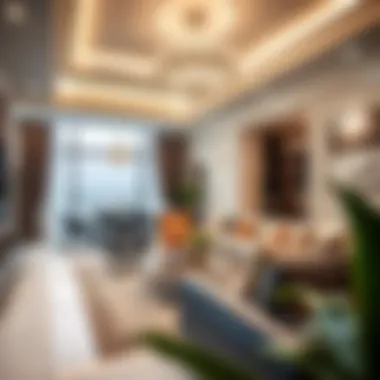Interior Elegance in Dubai's High-End Residences Elegant interior of a Dubai luxury residence