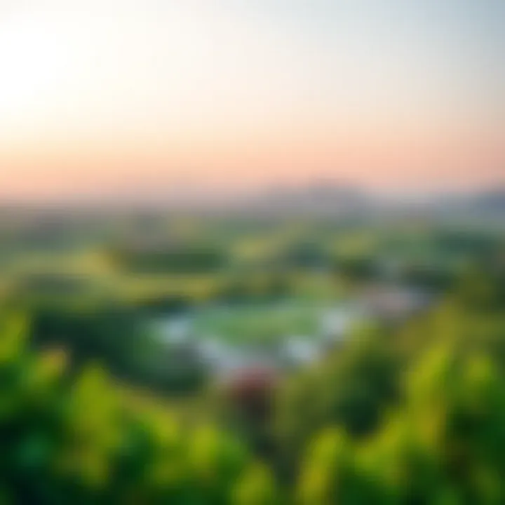 Lush Green Landscapes of Emirates Hills Scenic view of green landscapes in Emirates Hills