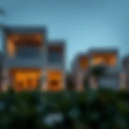 Luxurious villa in Emirates Hills showcasing modern architecture