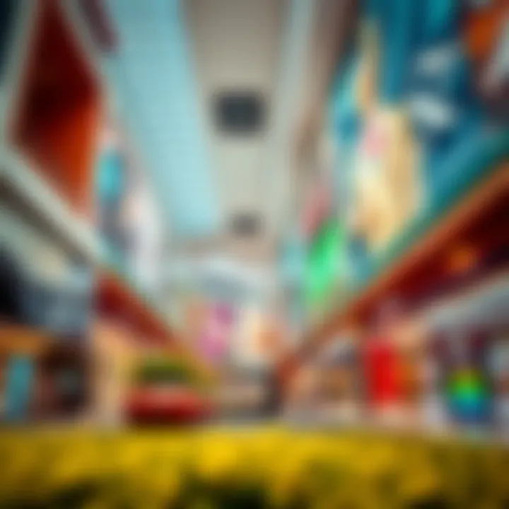 Luxury Shopping at Dubai Mall Vibrant shopping experience at Dubai Mall with a variety of luxury brands