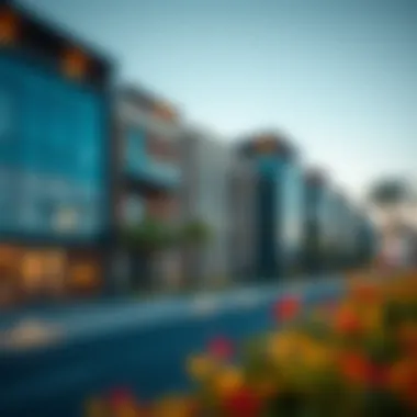 Luxurious Residential Area Near a Gym Luxurious residential area near a gym