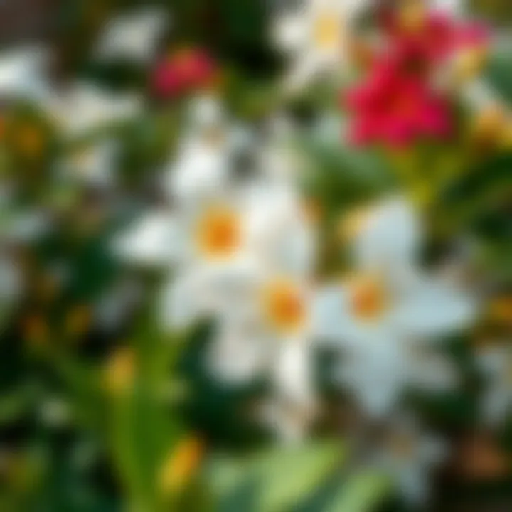 Close-up of Jasmine Flowers Close-up of vibrant jasmine flowers highlighting the garden's botanical richness