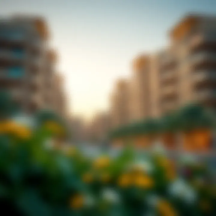 Luxurious residential buildings in Al Maya highlighting contemporary designs