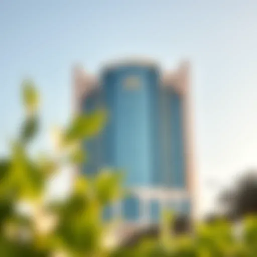 Architectural Brilliance of Al Yasmeen Building Stunning exterior view of Al Yasmeen Building