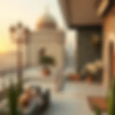 A contemporary artist interpreting historical Dubai through modern techniques