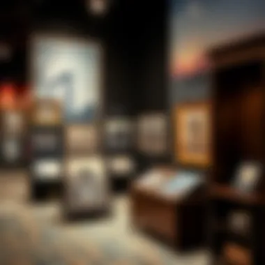 An exhibition showcasing antique photographs of Dubai's cultural heritage