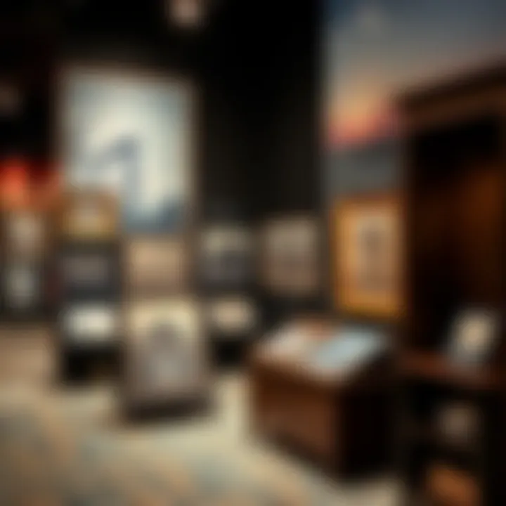 An exhibition showcasing antique photographs of Dubai's cultural heritage