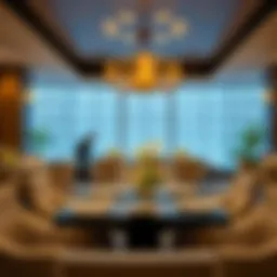 Elegant dining setup at Asma Restaurant