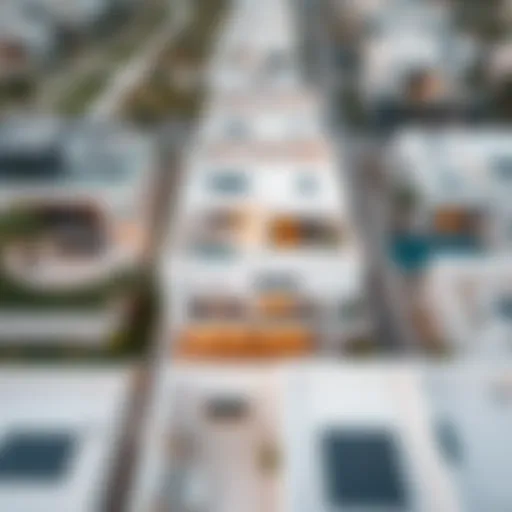 Aerial view of Belhasa showcasing modern villas