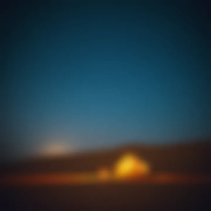 Starry Night Over Dubai's Desert Starlit sky over a Dubai desert campsite
