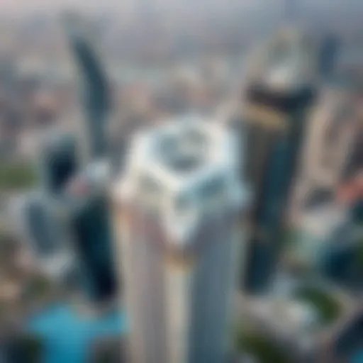 Aerial view of Cloud 88 Tower showcasing its unique architectural design