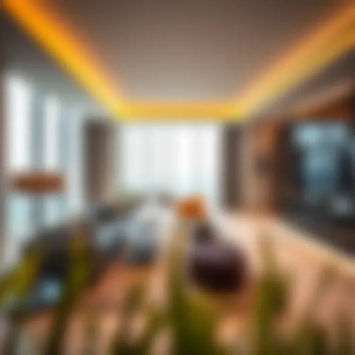 Luxury Apartment Interior in Cloud 88 Tower Interior view of a luxury apartment in Cloud 88 Tower emphasizing opulent living spaces