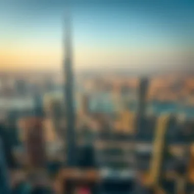 Skyline View from Cloud 88 Tower Panoramic skyline view from Cloud 88 Tower revealing Dubaiโs urban landscape