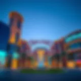 Stunning architectural view of Damac Mall from the entrance