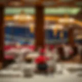 Elegant dining setup at مطعم الامور الرقه, showcasing fine tableware