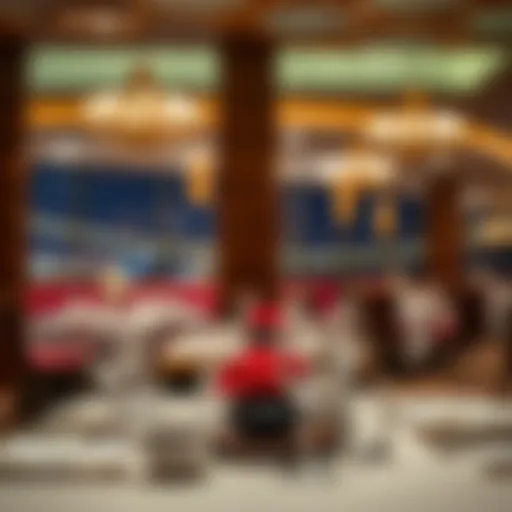 Elegant dining setup at مطعم الامور الرقه, showcasing fine tableware