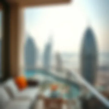 Breathtaking Views of Dubai Stunning view from a hotel apartment balcony in Dubai