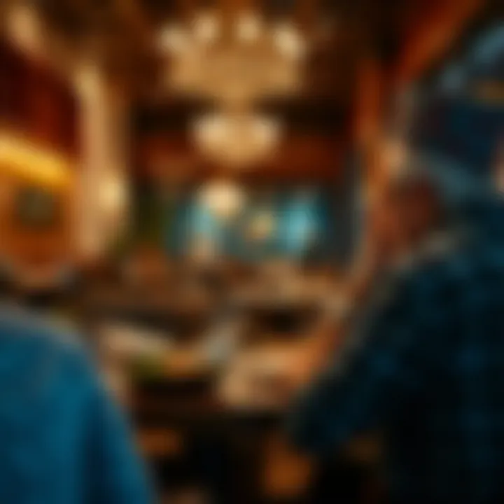 Customer enjoying a meal at مطعم خوفو السيف