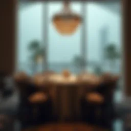 Elegant dining setup at مطعم خوفو السيف