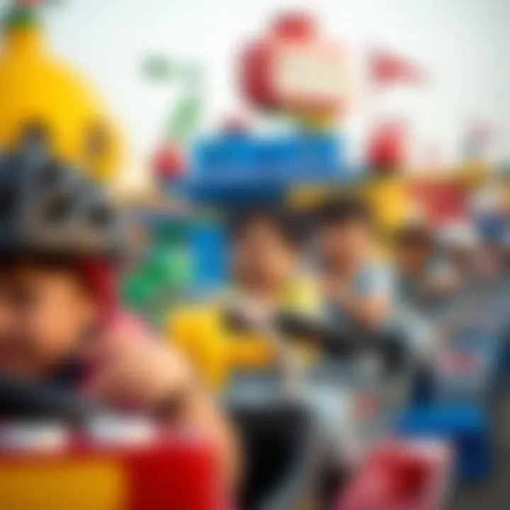 Children enjoying interactive rides at LEGOLAND Dubai.